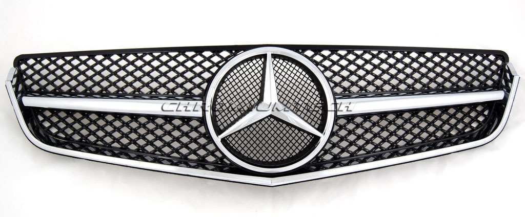 2009 2012 Mercedes W207 C207 E Class Coupe Silver/Chrome Grill AMG E63 